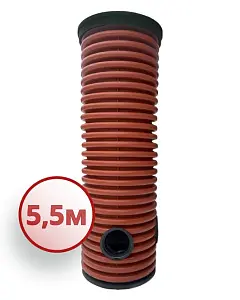 Дренажный колодец d368 h5500 с зеленой крышкой (отводы 200 мм) 0